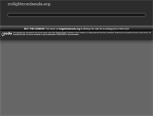 Tablet Screenshot of enlightenedsouls.org
